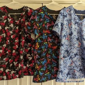 Women's Scrub Tops - Lot of 3